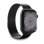 Puro Milanese čierna / Remienok pre Apple Watch / 42/44/45/49 mm (PUMILAW44BLK)