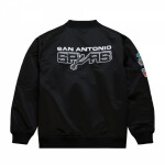 Bunda Mitchell Ness Lightweight Satin Bomber San Antonio Spurs SJKT6599-SASYYPPPBLCK pánska