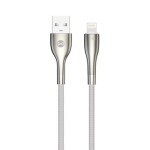 Forever Sleek Kábel USB-A (M) - Lightning (M) 1m biela / 2.4 A (5900495082688)