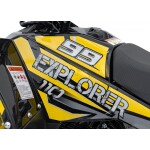 Mamido Detská benzínová štvorkolka RamiGO EXPLORER 110CC žltá
