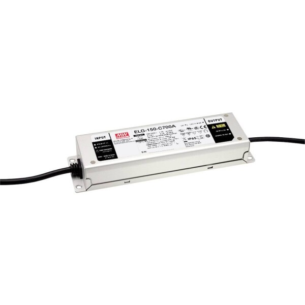 MEAN WELL ELG-150-C1400DA-3Y LED driver konštantný prúd 105 W 1400 mA 54 - 107 V/DC dali, montáž na nehorľavom povrchu, schválenie nábytku, outdoorový, PFC; ELG-150-C1400DA-3Y