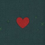 JUNA Vyšívaný obrus Christmas Fable Green 270 × 150 cm