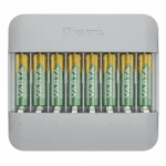 Varta Eco Charger Multi Recycled / Nabíjačka batérií + 8x AA Batéria (2100mAh | NiMH) / 100-240V / 8xAA | AAA (827472)