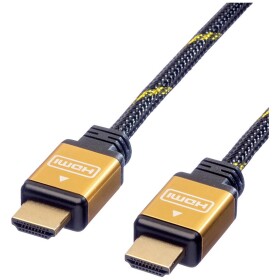 Roline HDMI prepojovací kábel Zástrčka HDMI-A, Zástrčka HDMI-A 3.00 m viacfarebná 11.04.5563 tienený HDMI kábel; 11.04.5563