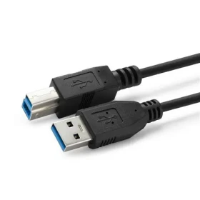 MicroConnect kábel USB3.0 A (M) - USB3.0 B (M) 2m čierna / 5000Mbit/s (USB3.0AB2B)