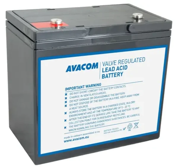 Avacom AVA-RBP01-12550- Kit / Náhradné batérie pre UPS / 12V / 55Ah / VRLA / Tripp Lite PowerWalker (AVA-RBP01-12550-KIT)