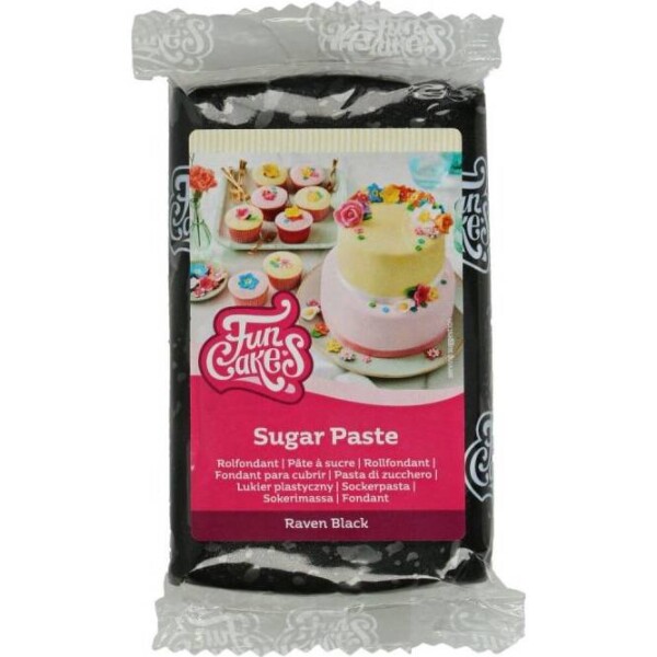 Čierna potahová hmota 250 g - FunCakes - FunCakes