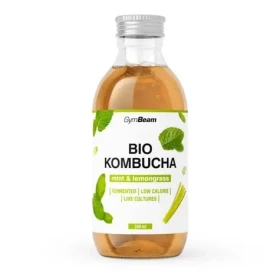 BIO Kombucha - GymBeam (mäta citrónová tráva, 330 ml) (105943-1-330ml-mint&lemongrass)