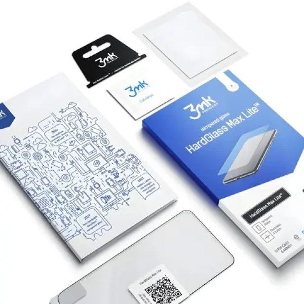 3mk HardGlass Max Lite čierna / Tvrdené sklo / XIAOMI Redmi Note 15 Pro + / 9H / 0,3 mm (5903108682046)