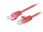 Lanberg PCF6-20CC-0025- R červená / Patch kábel / Cat6 U/UTP / RJ45-RJ45 / 0,25 m (PCF6-20CC-0025-R)