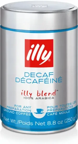 Illy Espresso bez kofeínu 250 g / Mletá káva / 100% Arabica / Plechovka (8003753900490)