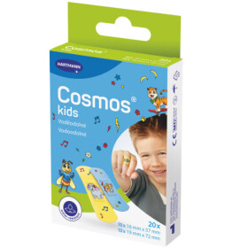 COSMOS Kids vodeodolná detská náplasť na rany inovácia 2025 1 x 20 ks