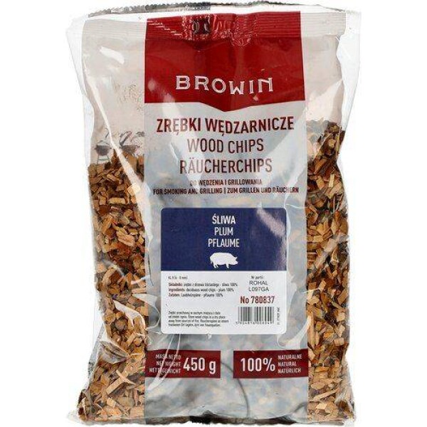 Drevná štiepka na udienie/grilovanie, slivka, 450 g, trieda 8 - BIOWIN - BIOWIN