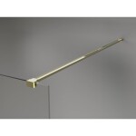 MEXEN/S - Kyoto-X Sprchová zástena WALK-IN 100 x 200, grafit 10 mm, zlato 800-100-101-50-40-X