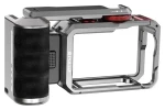 Puluz PU1077TS / Rozširujúca klietka s rukoväťou / Pre DJI OSMO Action 6 / hliník / magnetický rýchloupinák / cold shoe (PU1077TS)