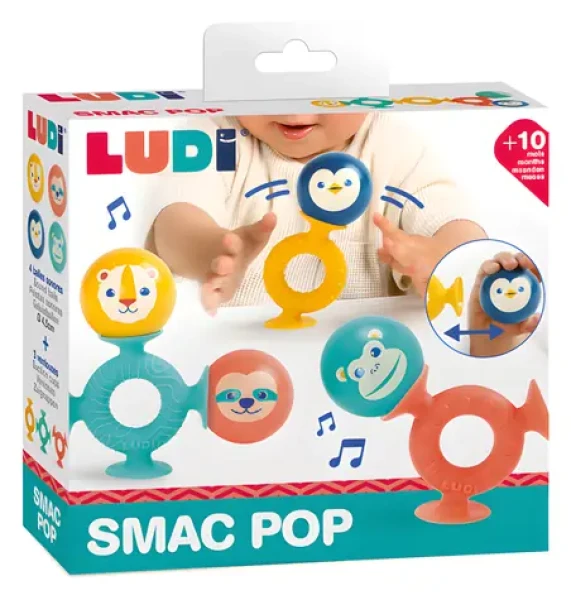 Ludi Smac Pop / Sada hrkálok / s prísavkami / od 10 mesiacov (30138LU)