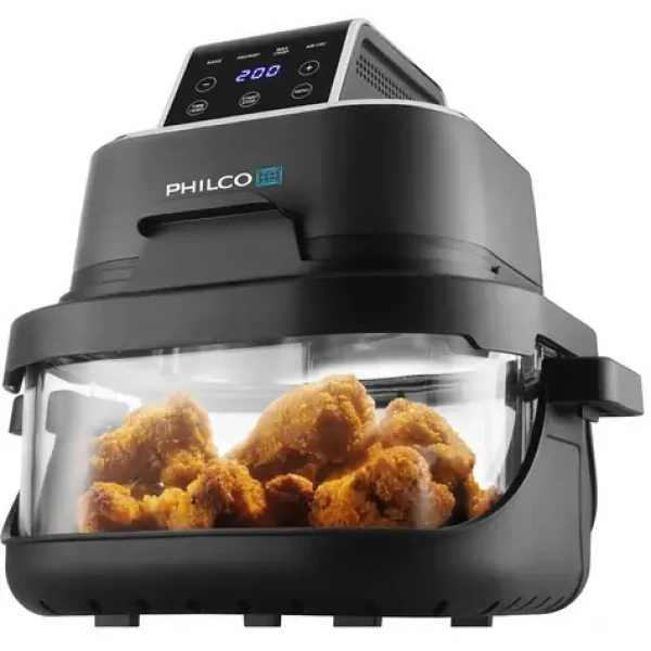 Philco PHAF 2005 čierna / Teplovzdušná fritéza / 1500W / 5.5L / 40°C - 200°C (8590669400874)