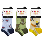 Nízké ponožky unisex páry INSHOE SOCKS 3x hnědá model 17624474 Bellinda Velikost: