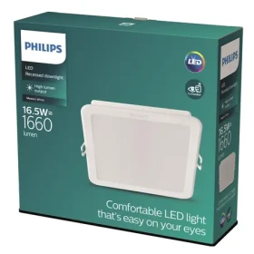 Philips Meson 16,5W 3000K biela / LED podhľadové svietidlo hranaté / 1200lm / IP20 (929003282801)