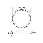 ESYLUX EO10850592 EO10850592 LED stropné svietidlo LED biela; EO10850592