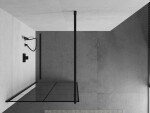 OLSEN SPA - Walk-in sprchovací kút ALBOX BLACK - FARBA rámu - Čierna, Rozmer A - 90, Rozmer C - 195, Smer zatvárania - Univerzálne Ľavé / Pravé, Výplň - Maľované bezpečnostné sklo - 6 mm OLBALBO90BC