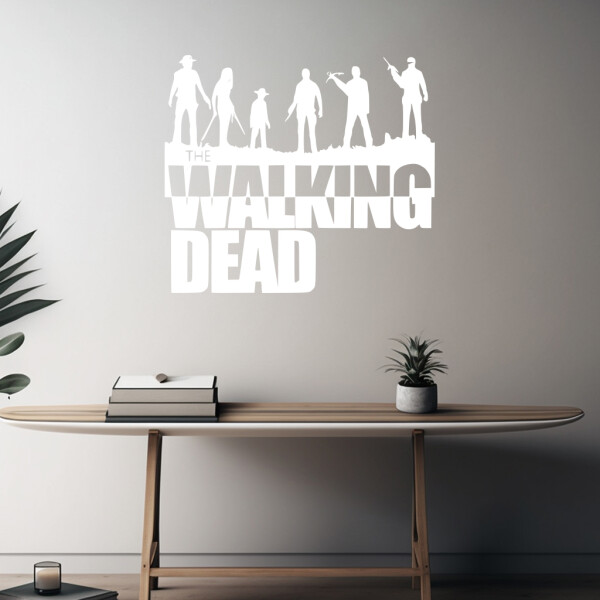 Veselá Stena Samolepka The Walking Dead Farba: biela, Veľkosť: 60 x 53 cm