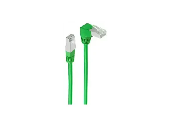 Shiverpeaks zelená / Patch kábel / Cat6 S/FTP / 1,0 m / uhlový RJ-45 (BS08-64023)