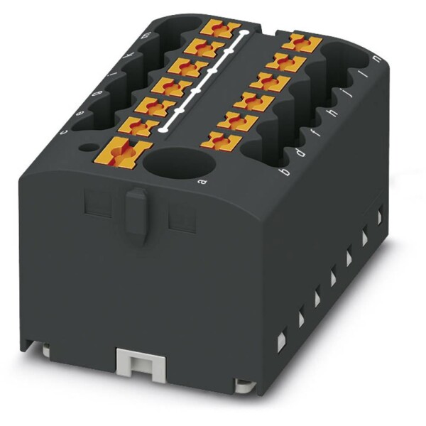 Phoenix Contact 3273366 blok rozvádzača 40.6 mm pružinová svorka čierna 8 ks; 3273366