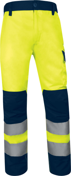 Reflexné pracovné nohavice Delta Plus M1PA2HVCL2 Farba: Žltá, Veľkosť: 3XL (M1PA2HVCL2JA3X)