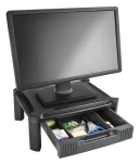 StarTech Stojan pod monitor so zásuvkou čierny / Stojan na monitor / do 32" / nosnosť 10 kg / plast (MONSTADJD)