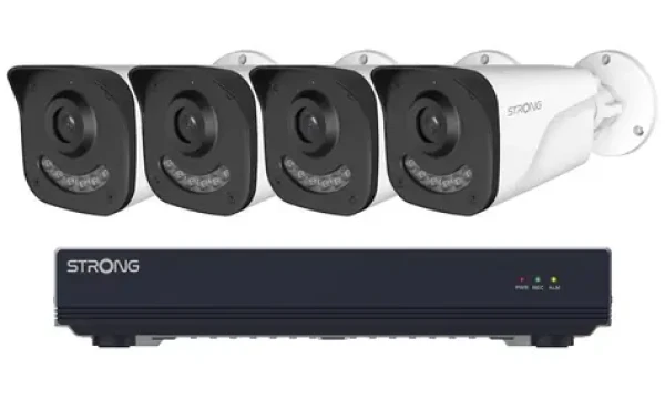 Strong BUL05DL0-P PoE Kit / 1x NVR NVR1120-8P / 4X IP kamera BUL05DL0-P / HDMI / VGA / USB / LAN / PoE (BUL05DL0-P/NVR1120-8P)