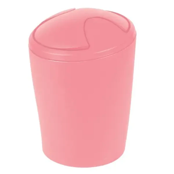 Spirella MOVE výklopný odpadkový kôš 5 L ružový / plast (7610583186751)