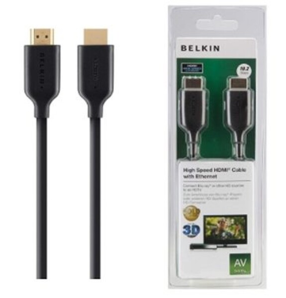 Belkin Gold High-speed HDMI kábel s Ethernet a podporou 4K 2m (F3Y021bt2M)