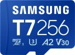 Samsung T7 modrá / Pamäťová karta microSDXC / 256 GB / UHS-I U3 / V30, A2 / čítanie: 170 MB/s / zápis: 130 MB/s (MB-MB256T/WW)
