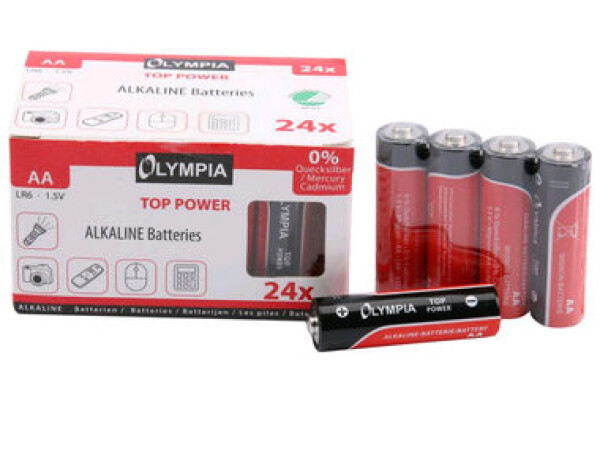 Olympia AA LR6 4 ks / alkalické batérie (4030152401796)