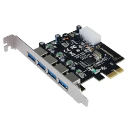 Longshine LCS-6380-4 / PCIe rozširujúca karta / 4X USB 3.0 Type-A / 5 Gbit/s (LCS-6380-4)