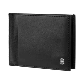 VICTORINOX Altius Alox Slim Bi-Fold Wallet čierna / Peňaženka / koža / RFID ochrana kariet / 6 kartových priehradok (611573)