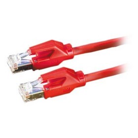 Secomp 21.05.0011 RJ45 sieťové káble, prepojovacie káble CAT 6 S/FTP 1.00 m červená (jasná) dvojžilový tienený, bez halogénov, samozhášavý 1 ks; 21.05.0011