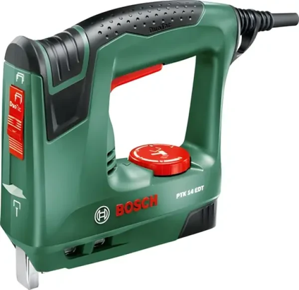 BOSCH PTK 14 EDT zelená / Elektrická sponkovačka / sieťová / DuoTac / vr. 1000 sponiek (0603265500)