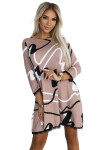 Dámske šaty 577-1 - NUMOCO Béžová 2XL/3XL
