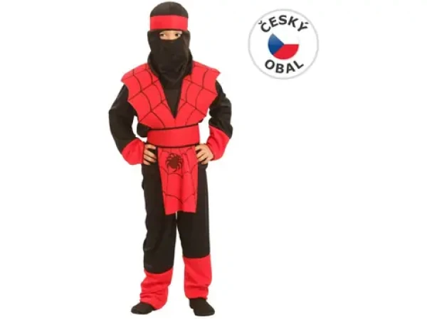 Made 50305 - Kostým na karneval - Ninja pavúk 110-120 cm