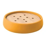 Spirella Sven mydlenka žltá / polyresin / drevo (7610583218520)
