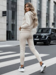 Dámska mikinová súprava MIGEL light beige FashionStreet AY1087 S