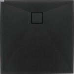 DEANTE - Correo nero Granitová sprchová vanička, štvorcová, 80x80 cm KQR_N42B