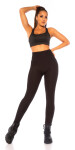 Curvy Girls Size! Sexy Highwaist Leggings Push-up black