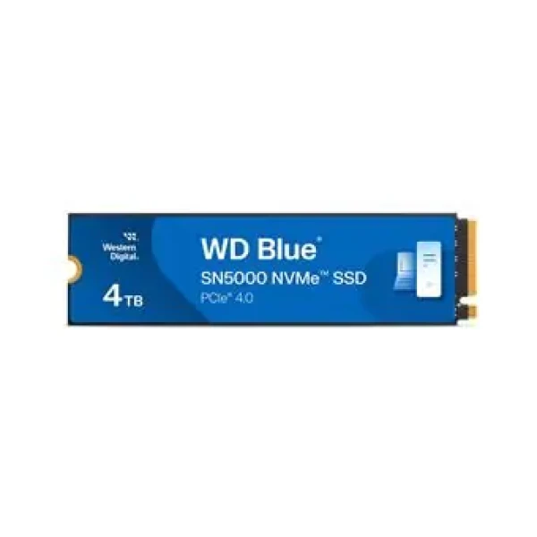 WD Blue SN5000 4TB / SSD / M.2 2280 / PCIe Gen4 / čítanie: 5500MBps / zápis: 5000MBps (WDS400T4B0E)