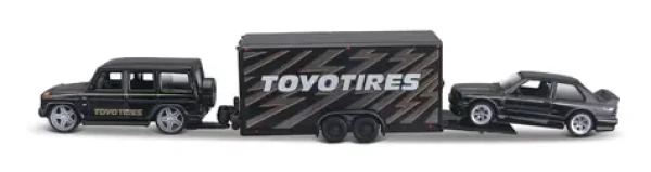 Maisto Design Team Haulers Mercedes Benz G Class + 1988 BMW 3 Series M3 čierna