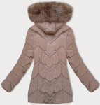 Dámska zimná bunda s kapucňou (B8300-48) béžová - S'west 48