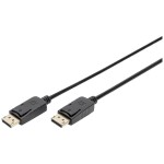 Digitus DisplayPort prepojovací kábel Konektor DisplayPort, Konektor DisplayPort 3.00 m čierna AK-340103-030-S Kábel DisplayPort; AK-340103-030-S