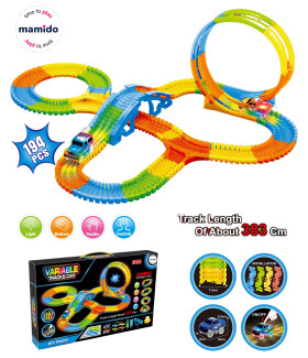 Mamido Mamido Svietiaca autodráha Variable 194 dielov, 383 cm, LED autíčko